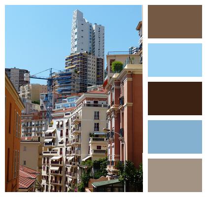 Street Canyons Skyscrapers Monaco Image